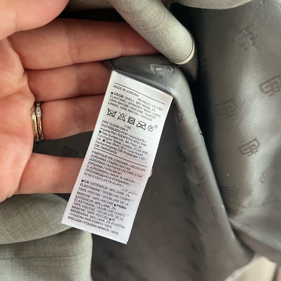 NWOT Banana Republic Light Gray Blazer - Picture 4 of 5